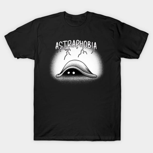 Astraphobia - Fear of thunder and lightning T-Shirt by Ferdi Everywhere